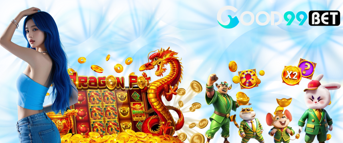 GOOD99BET home screen showcasing free credit promotions and popular slot games